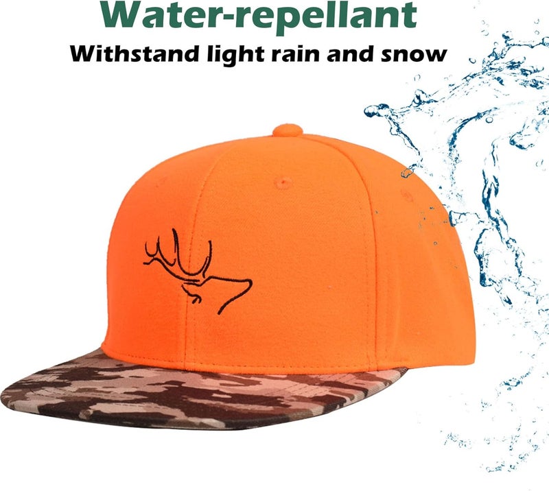 EDTREK Performance Outdoorsman Snapback Truck Hat with Flat Brim - Unique Animal Embroidery - Image 4